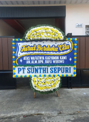 Papan Bunga Duka di Pamulihan